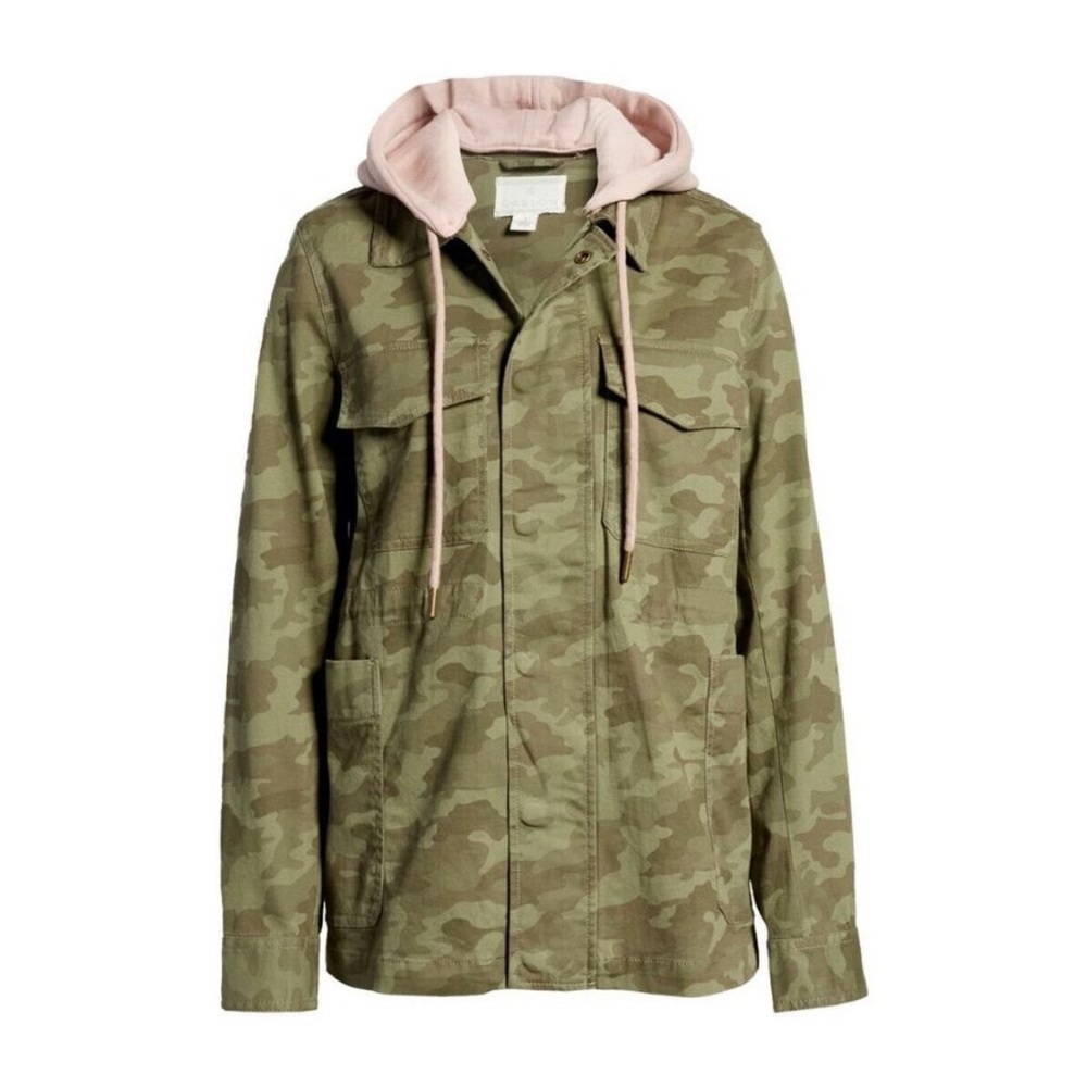 Caslon Cami Jacket with Removable Pink Hood (NEW with Tags)